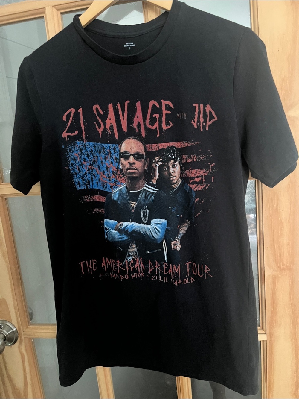 21 Savage American Dream JD Tour Hip-Hop T-Shirt Size small